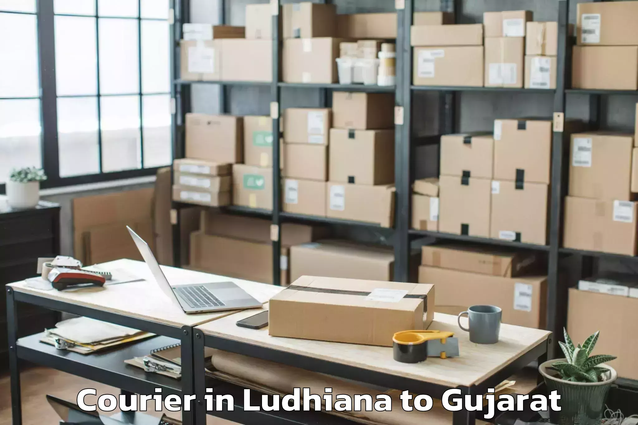 Easy Ludhiana to Gussar Courier Booking